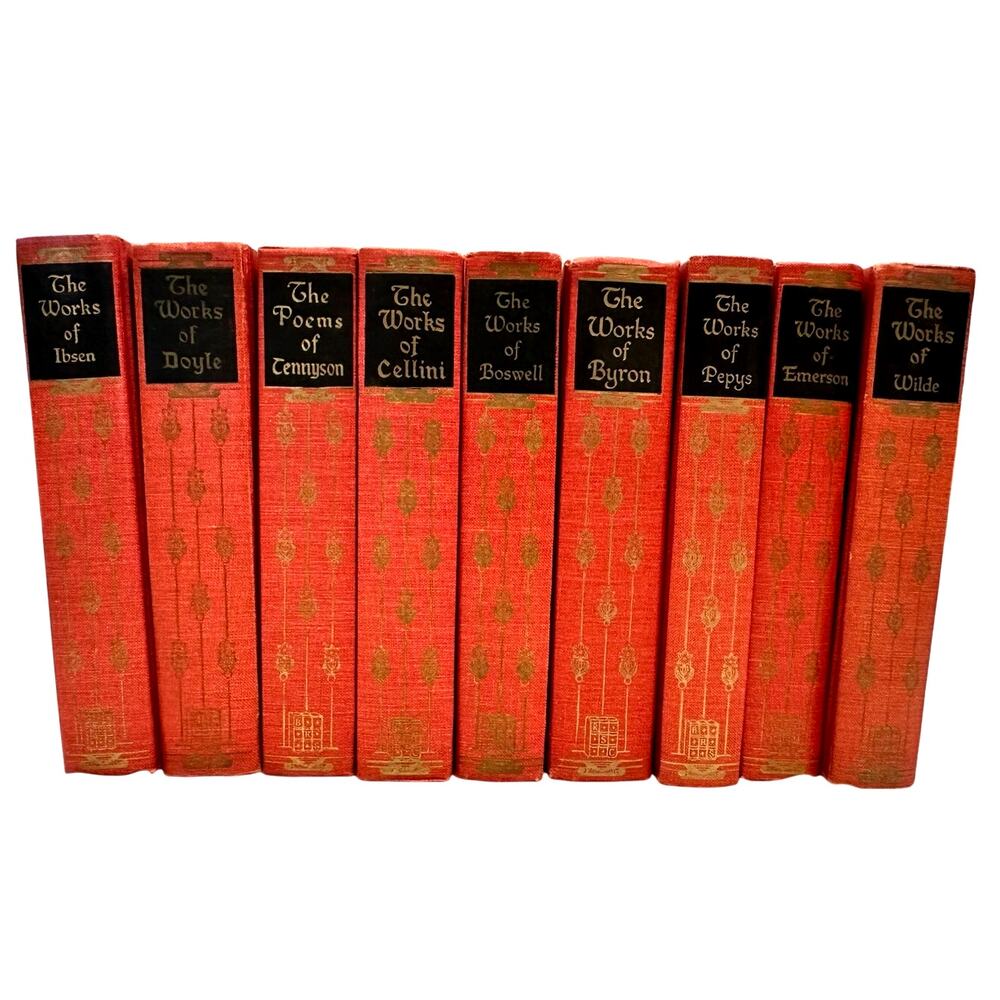 Blacks Readers Service 9 Volumes “The Works Of …” Master Authors Vintage Set